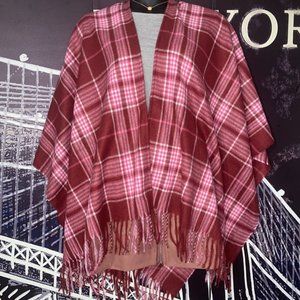Plaid Poncho
